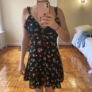 zara fruit print dress